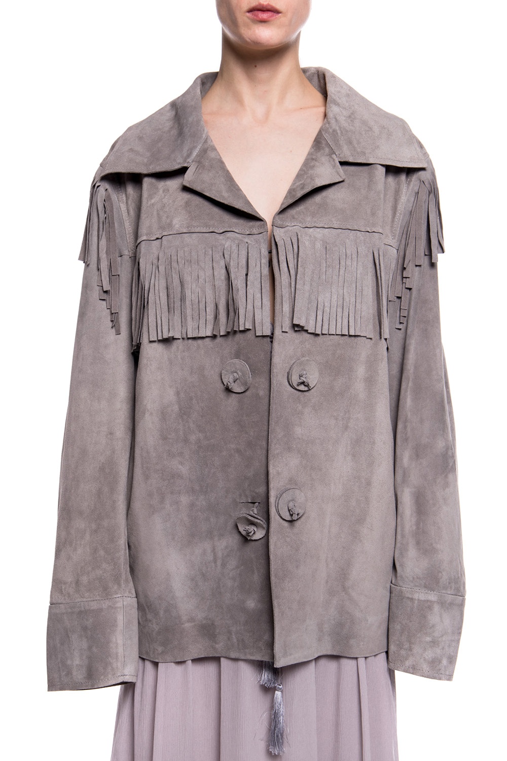 Maison margiela discount fringe jacket